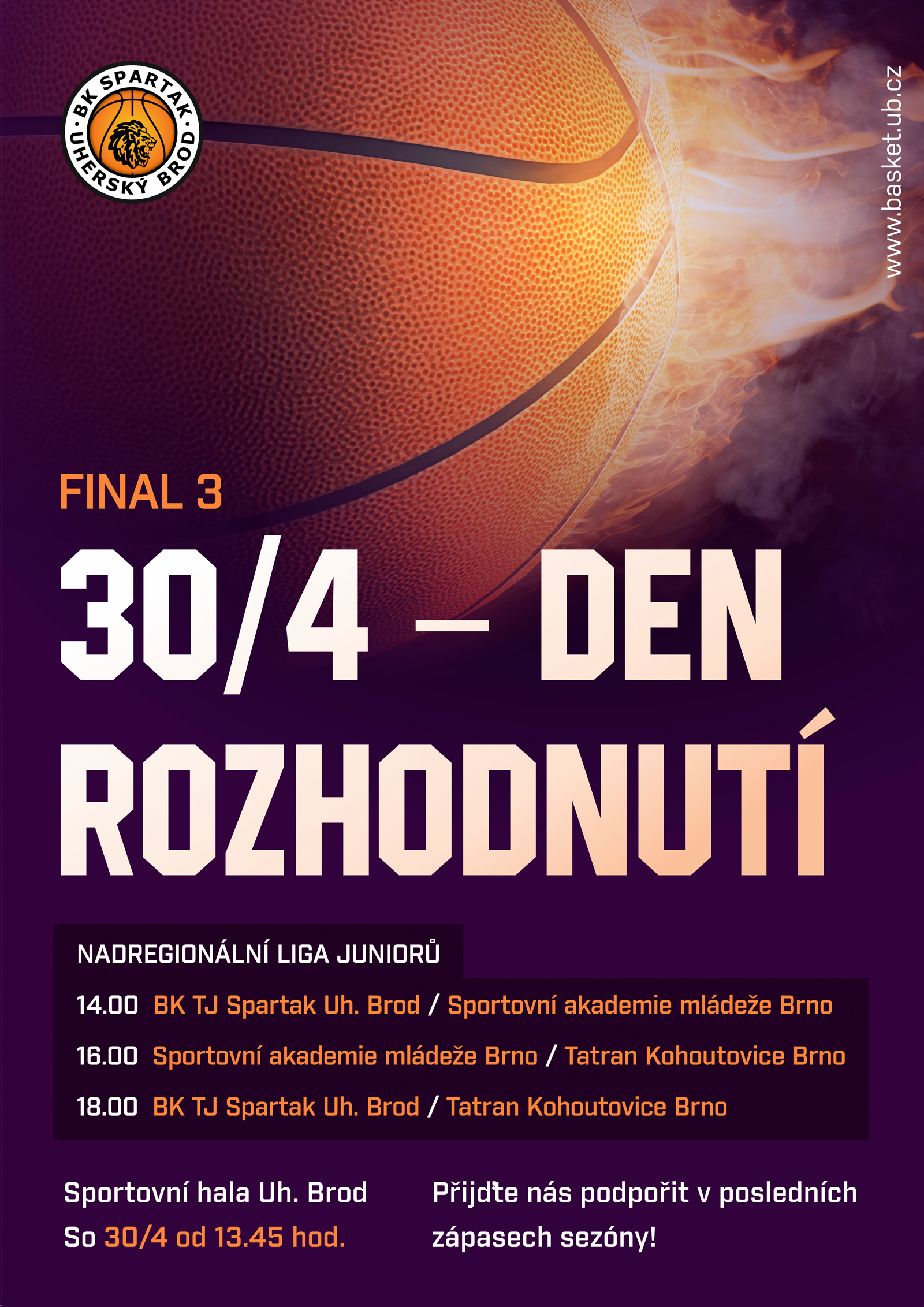 220430 Den Rozhodnutí (SAM, Kohouti - BK Spartak)